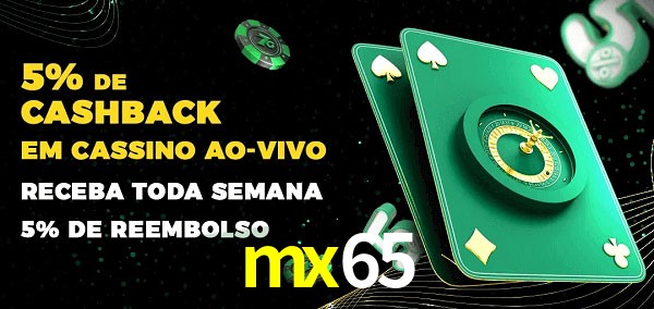 Promoções do cassino ao Vivo mx65